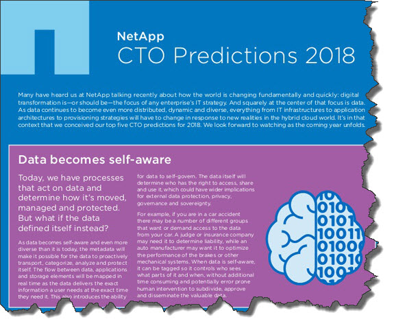 NetApp CTO predictions 2018