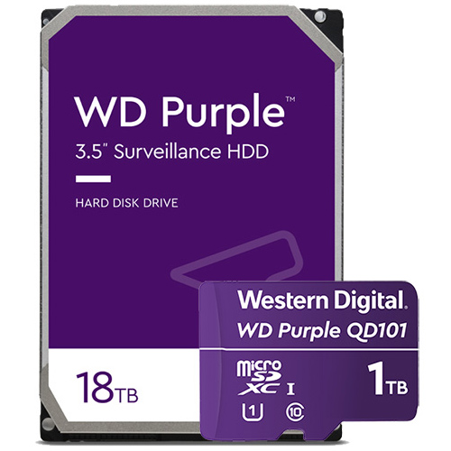 wd purple hdd 18TB microsd 1TB