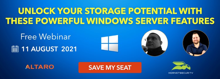 Windows Server storage webinar