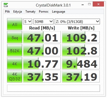 Asustor as-304t crystaldiskmark performance