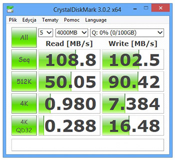 benchmark wydajność test synology DiskStation DS 1513+ iSCSI Jumbo Frame