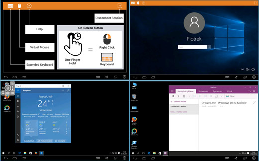 Orbweb.me personal cloud Windows 10 tablet
