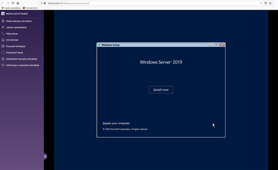 Windows Server 2019 on QNAP Virtualization Station